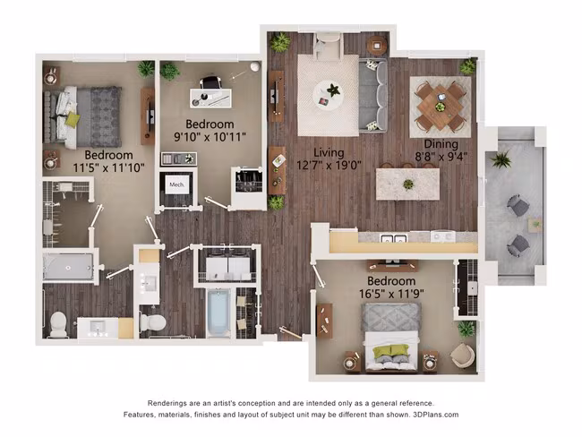 Unit 1317 1317 floor plan